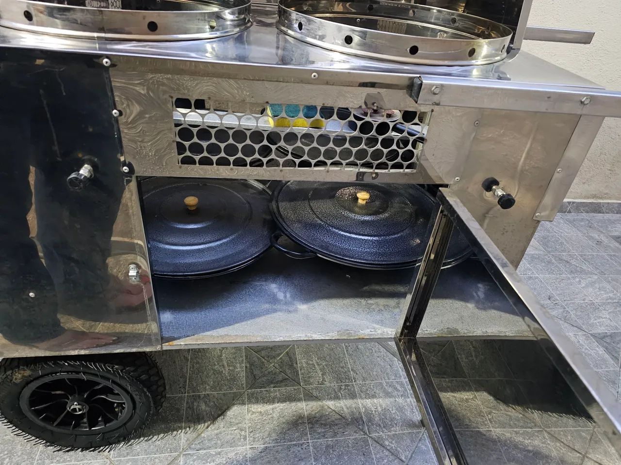 Carrinho de Fritura 2 tachos  - Foto 5