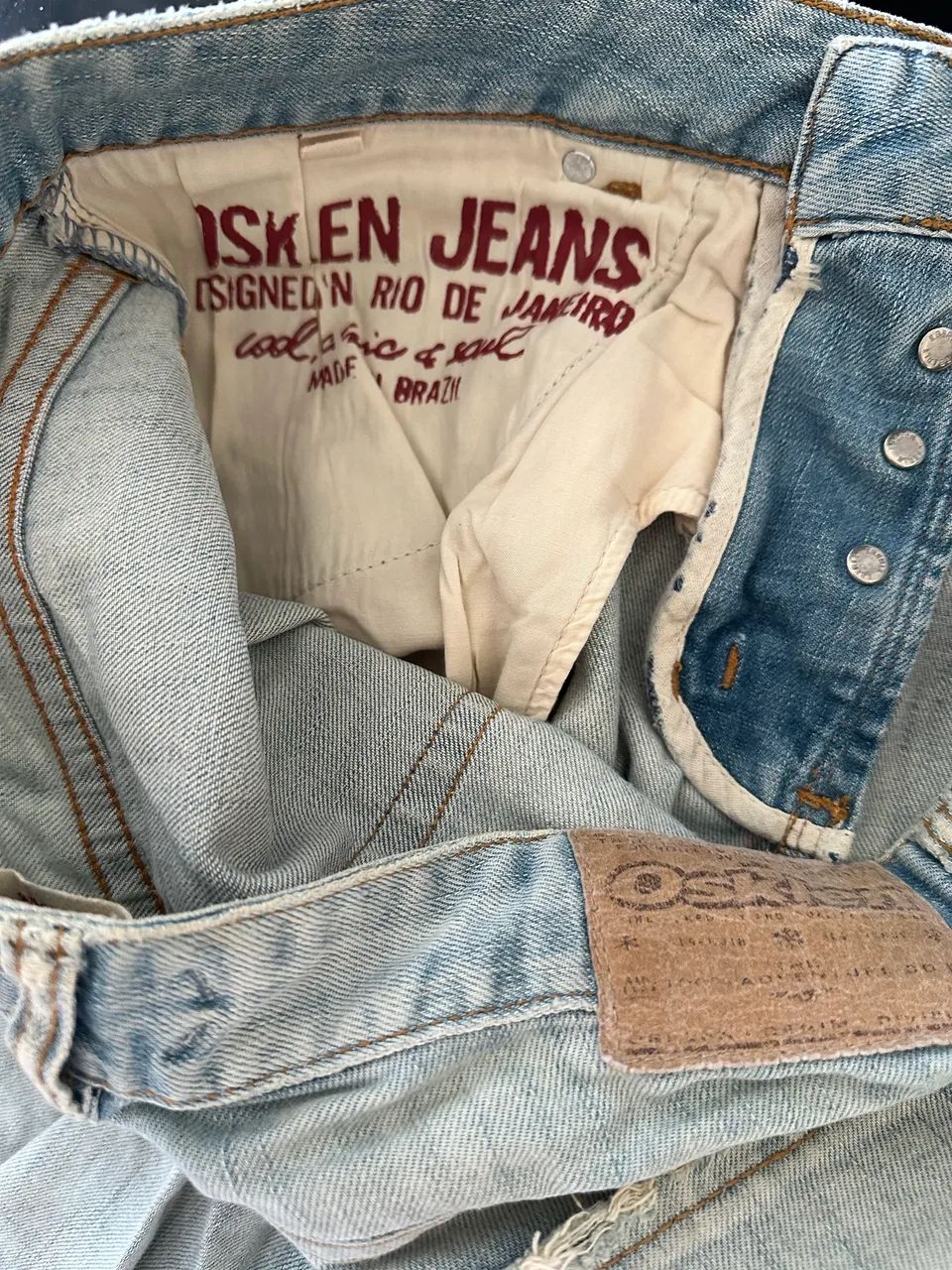 Bermuda jeans Osklen original TAM 40  - Foto 5