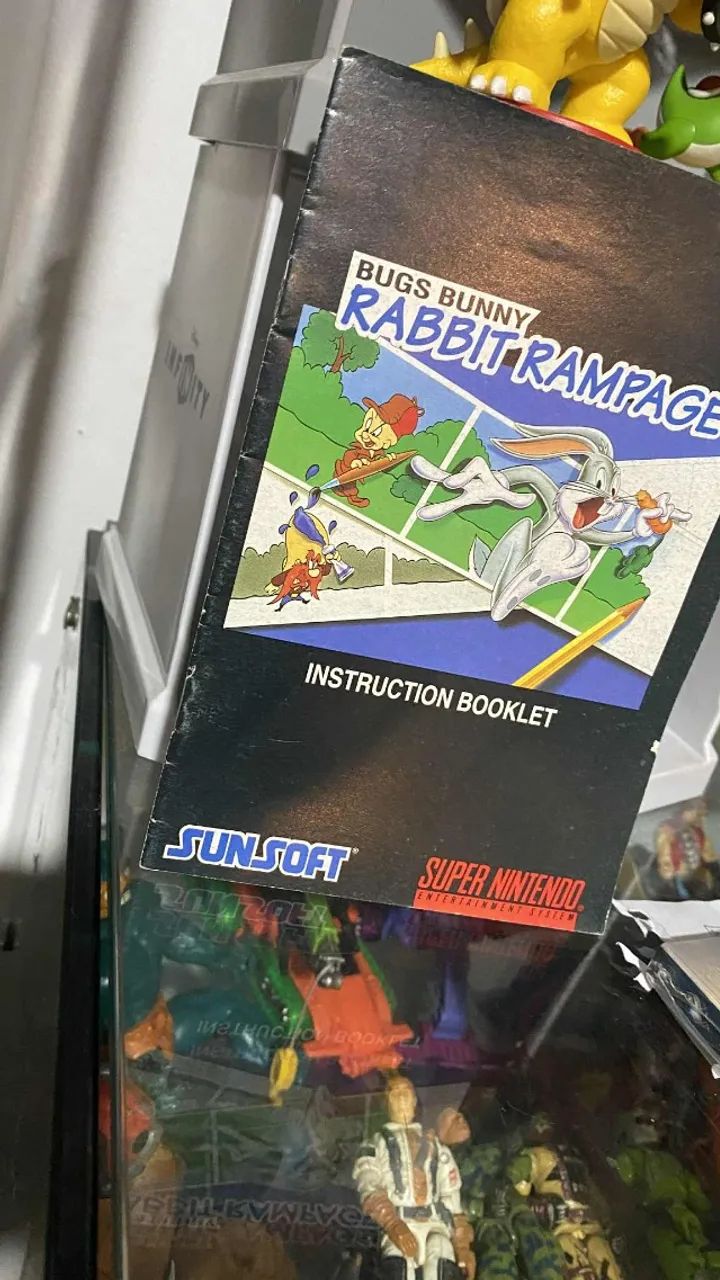 Bugs Bunny Rabbit Rampage Manual Super Nintendo Original Usa