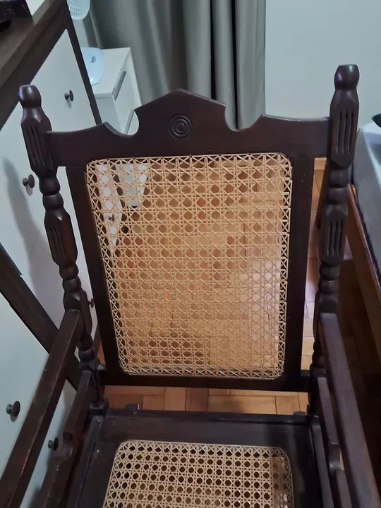 Poltrona de Vime em Madeira Maciça - Foto 2