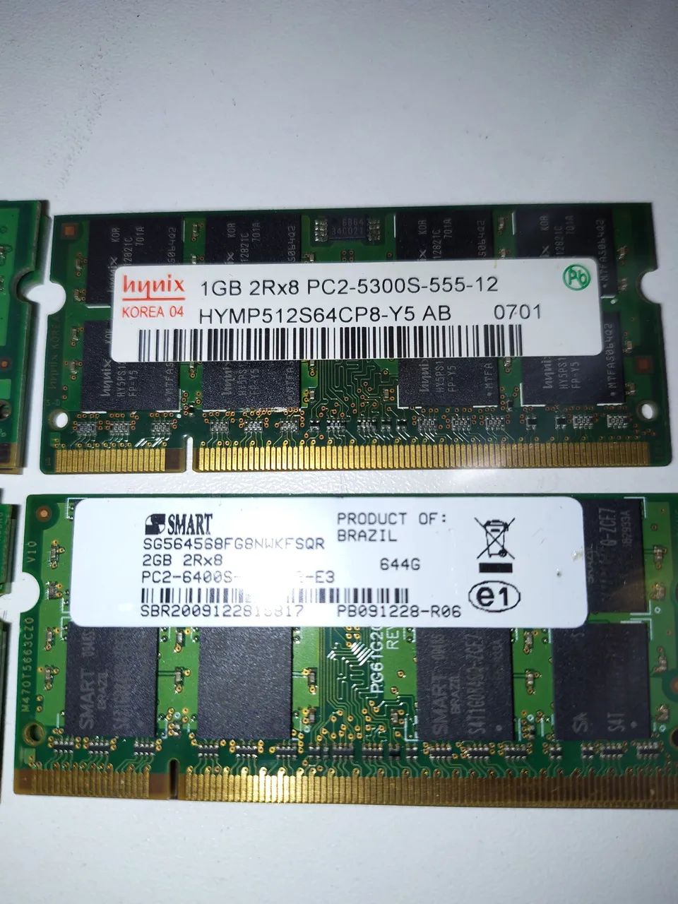 Memórias RAM de DDR2 de 1GB e DDR3 2GB - Foto 3