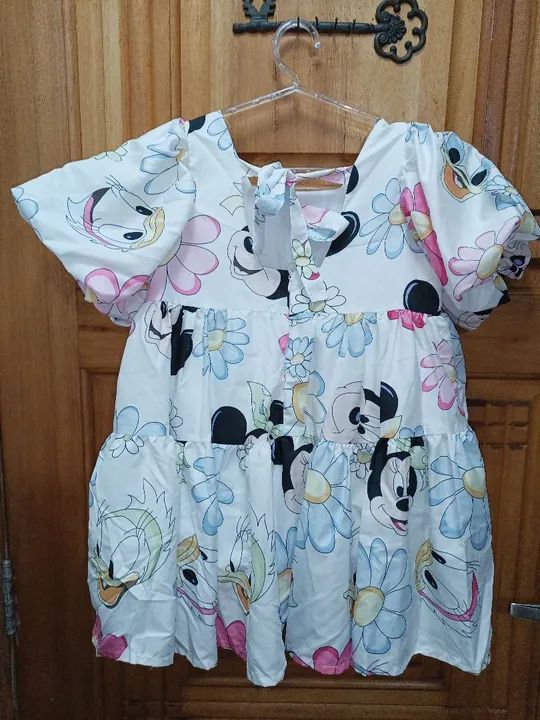 Vestido Infantil Mickey e Minnie - Tamanho 6 anos  - Foto 2