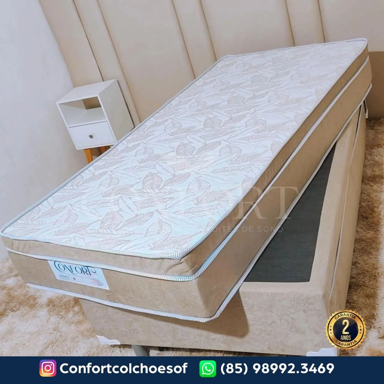 Bicama Solteiro molas ensacadas  - Foto 4