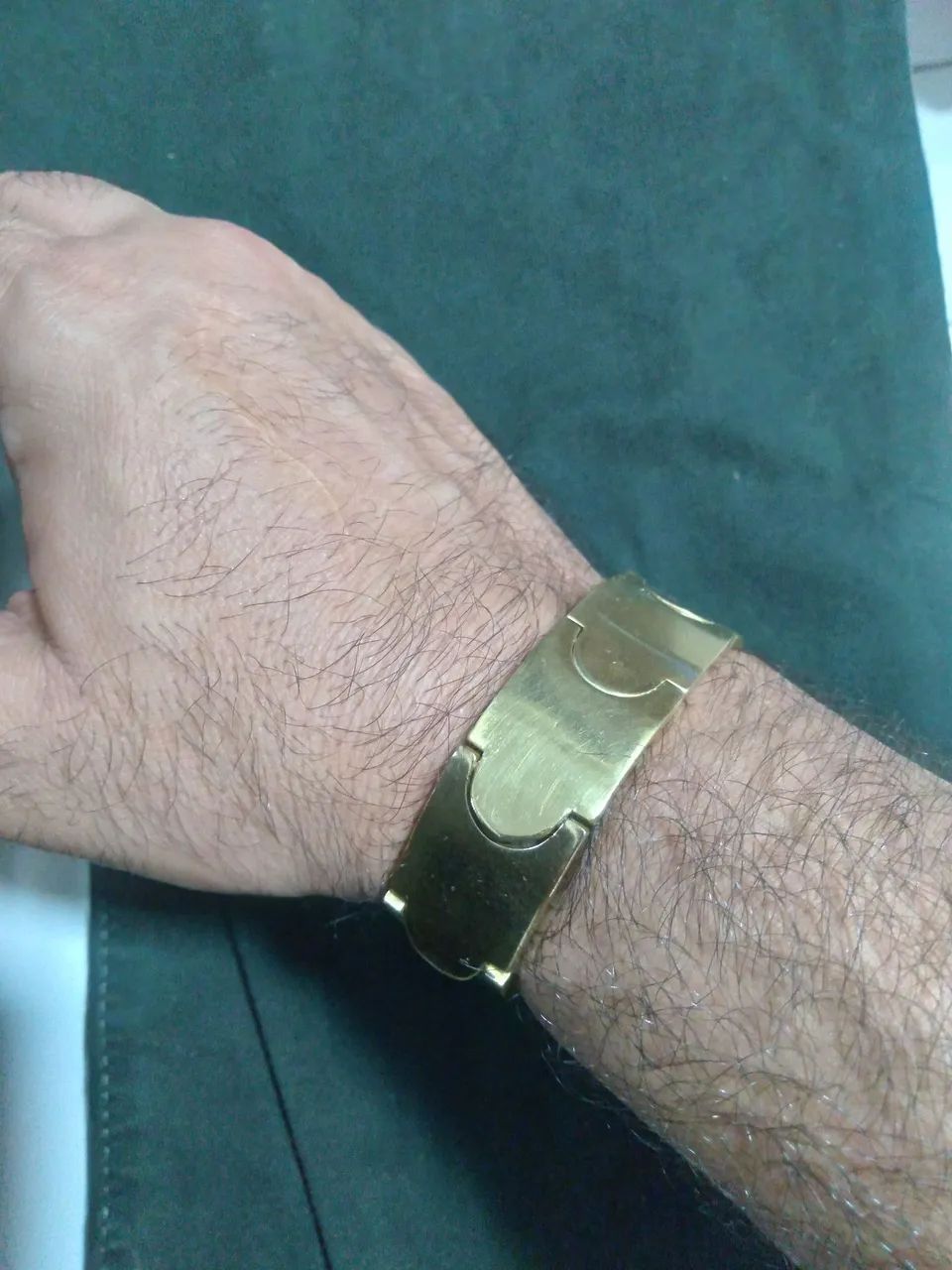 Bracelete moeda antiga 20mm 21cm  - Foto 2