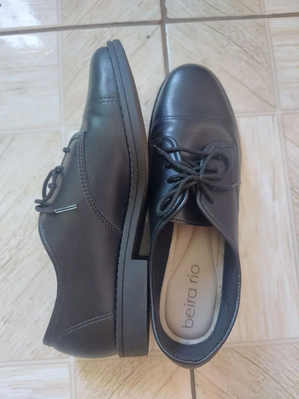 Sapato Oxford Feminino Beira Rio Preto - Foto 2
