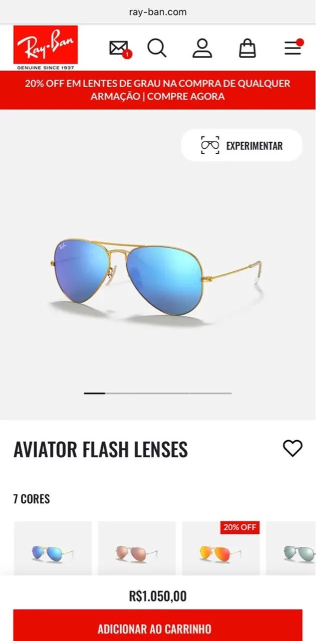 Óculos de sol Ray-Ban - Originais - Foto 4