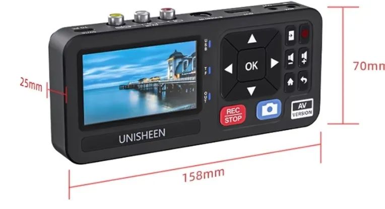 Gravador de fitas vhs para mp4 - Pen drive Cartão de Memória