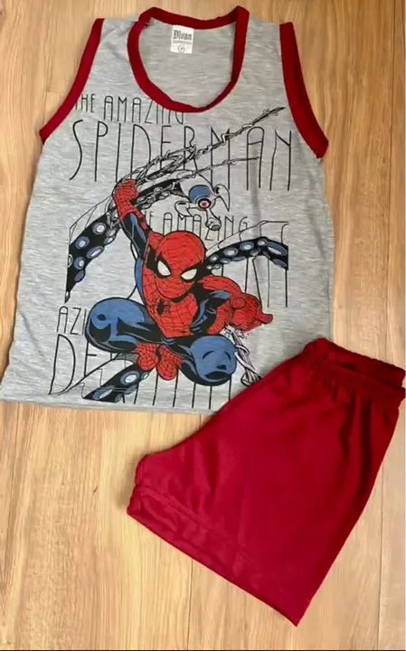 Pijama infantil homem aranha e outros