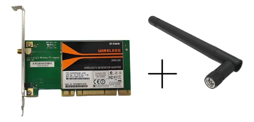 D-Link DWA-525 PCI Wireless Network Card with 3dBi Antenna (new)64396504823425121