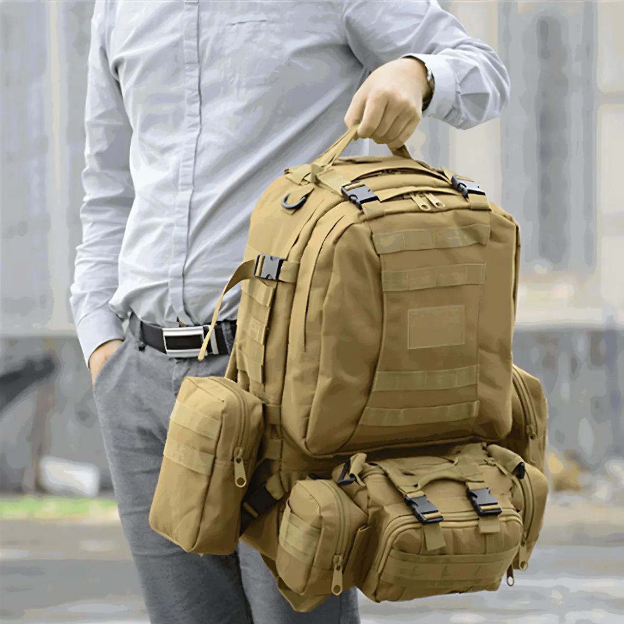 Mochila Tática Militar Modular - Diversas Cores - Foto 2