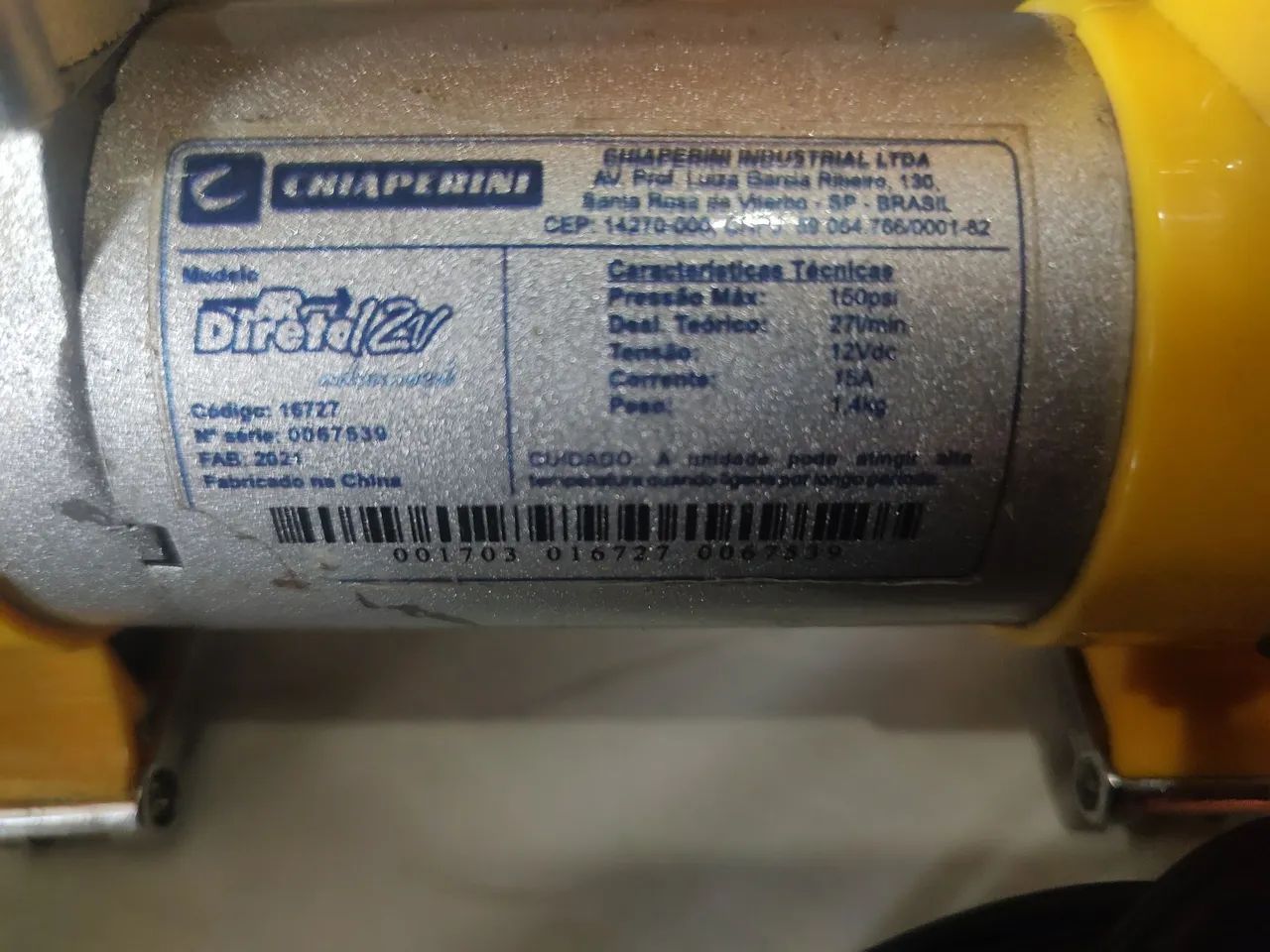 Compressor de Ar Portátil - Ideal para Carros e Bicicletas - Foto 6