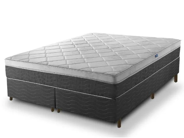 Cama Box Casal Queen + Colchão Queen New Londres 