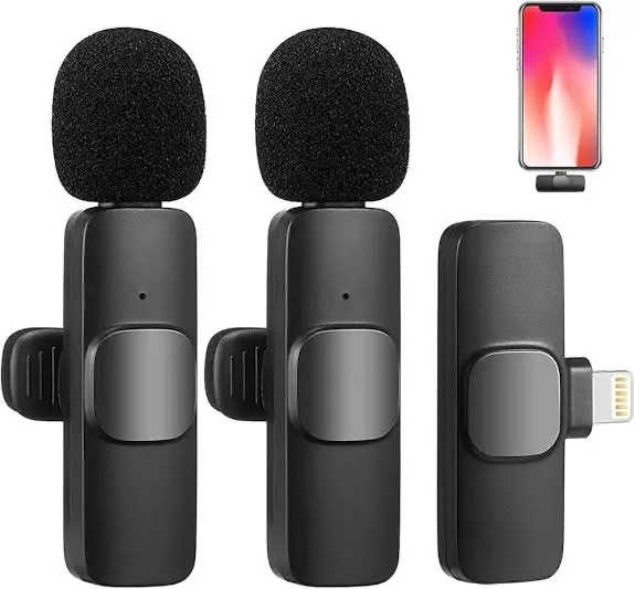 Kit de Microfones sem Fio para Celular