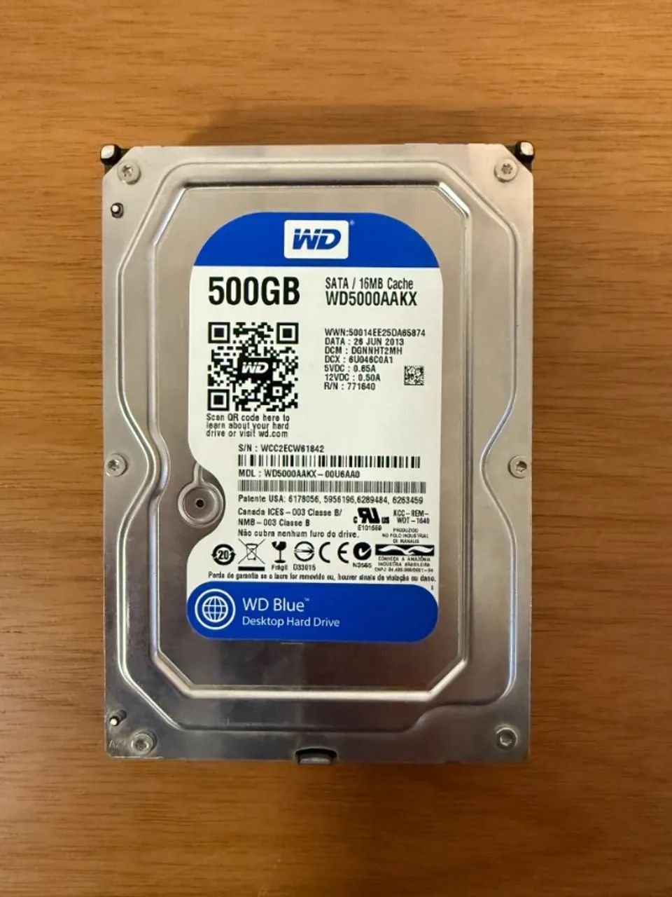 HD 500GB WD BLUE Perfeito Estado