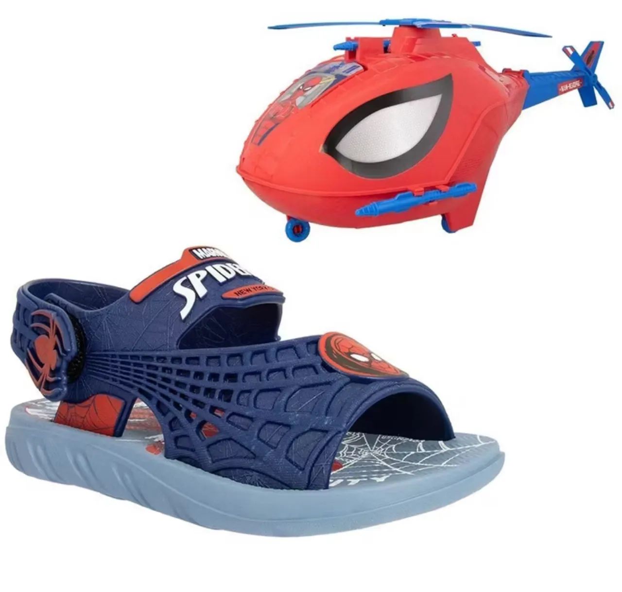 Sandália com helicóptero 