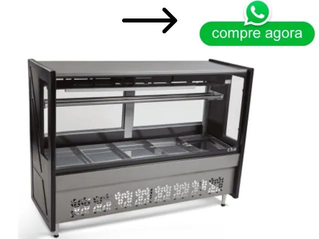 Balcão de Carne Polar 1,75M Vidro Reto