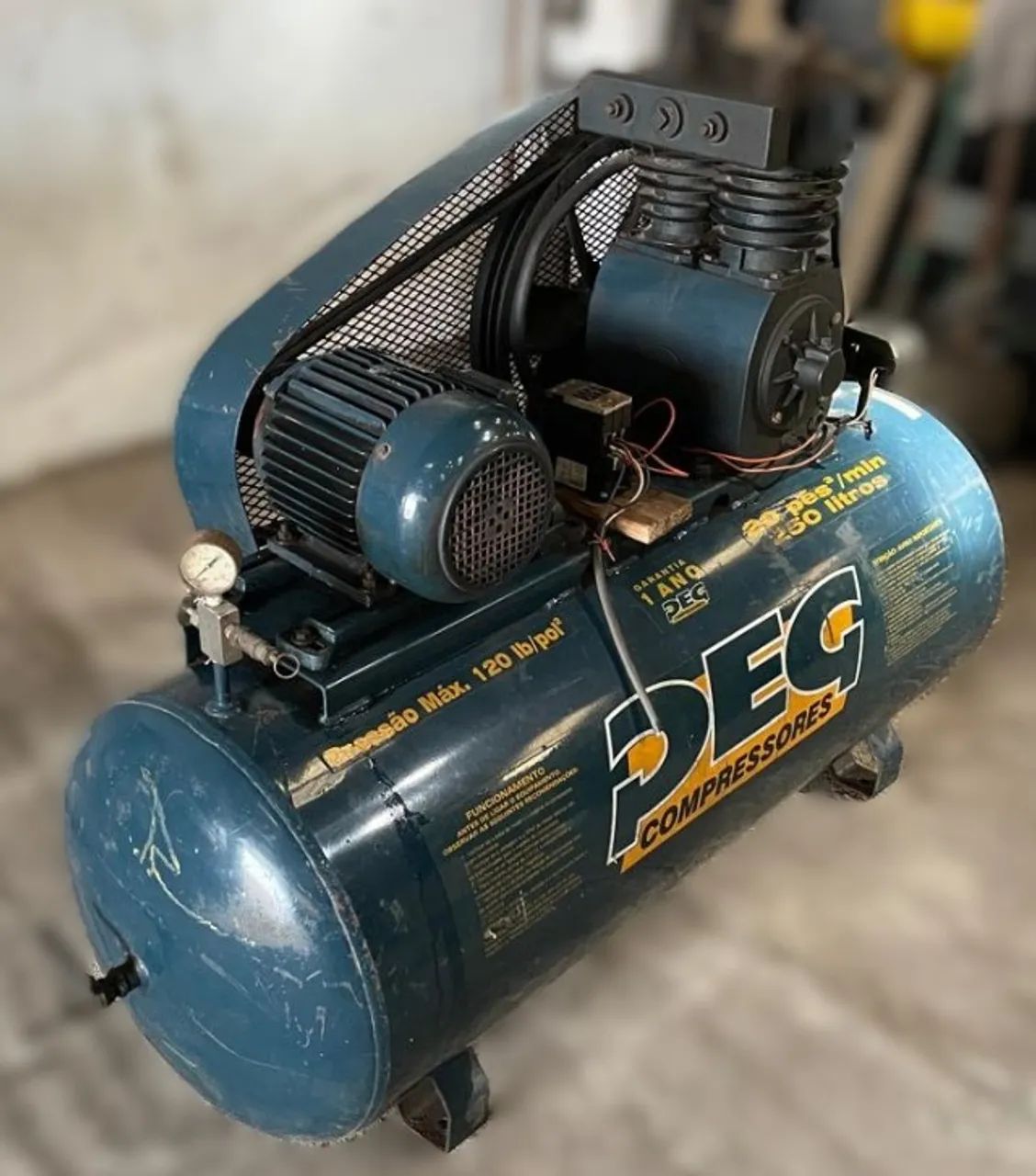 COMPRESSOR PEG 250L - 5CV - VAZÃO 20 PÉS³/MIN - Foto 2