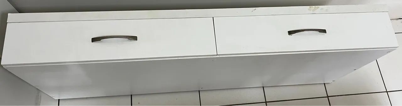 Escrivaninha branca com 2 gavetas - Foto 4