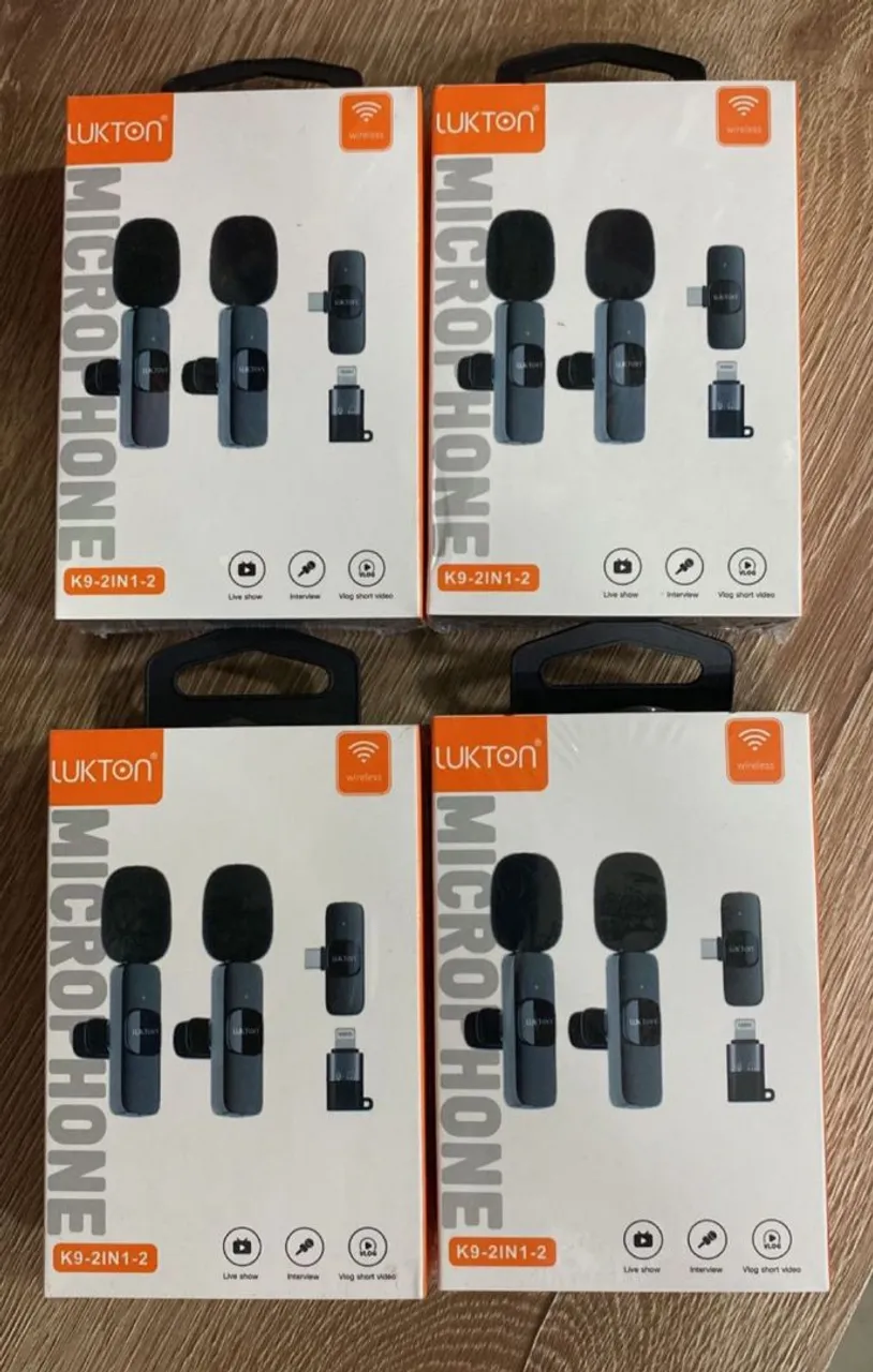 Kit Microfone lapela -2IN1-2 para Celular