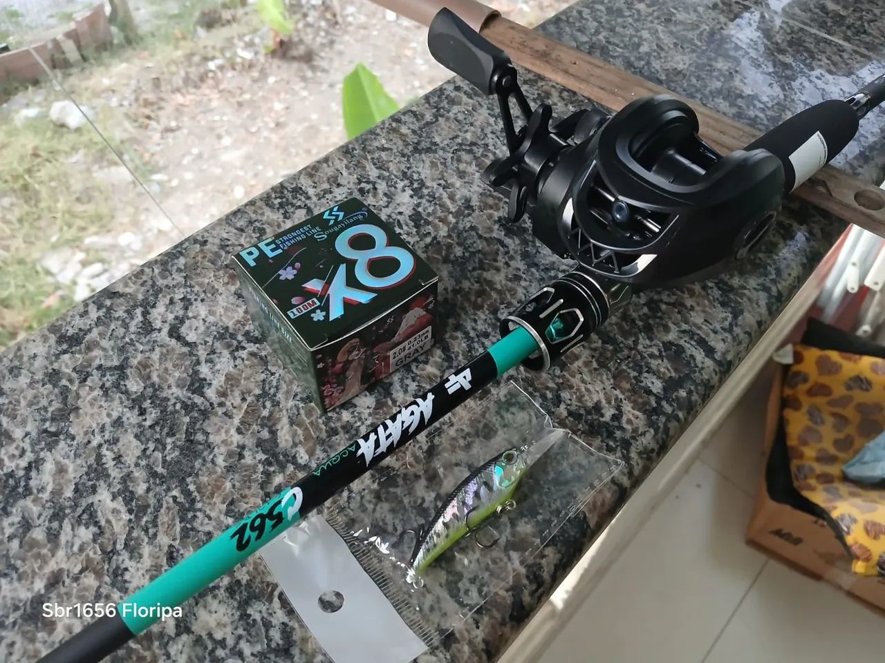 Vara e carretilha aqua - Foto 3