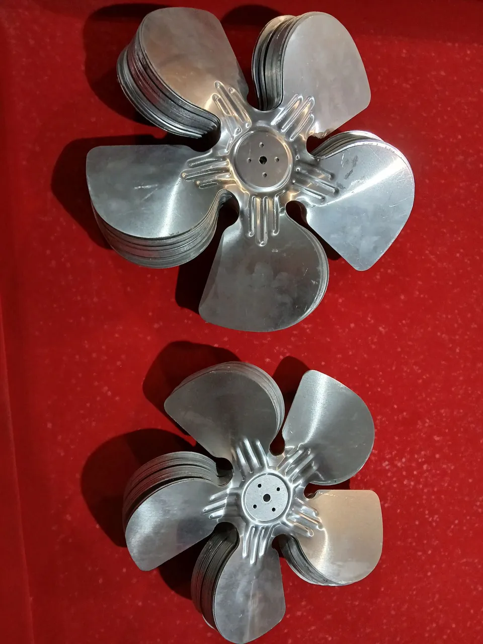 Hélices de alumínio  para refrigeração .