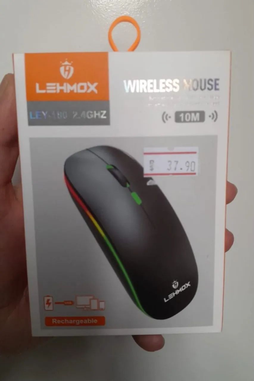Mouse sem fio ley 180 - recarregável - Foto 2