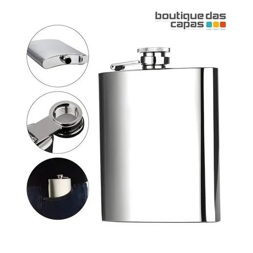 CANTIL DE BOLSO AÇO INOXIDAVEL LUATEK LK-CD04 254,7ml - Foto 3