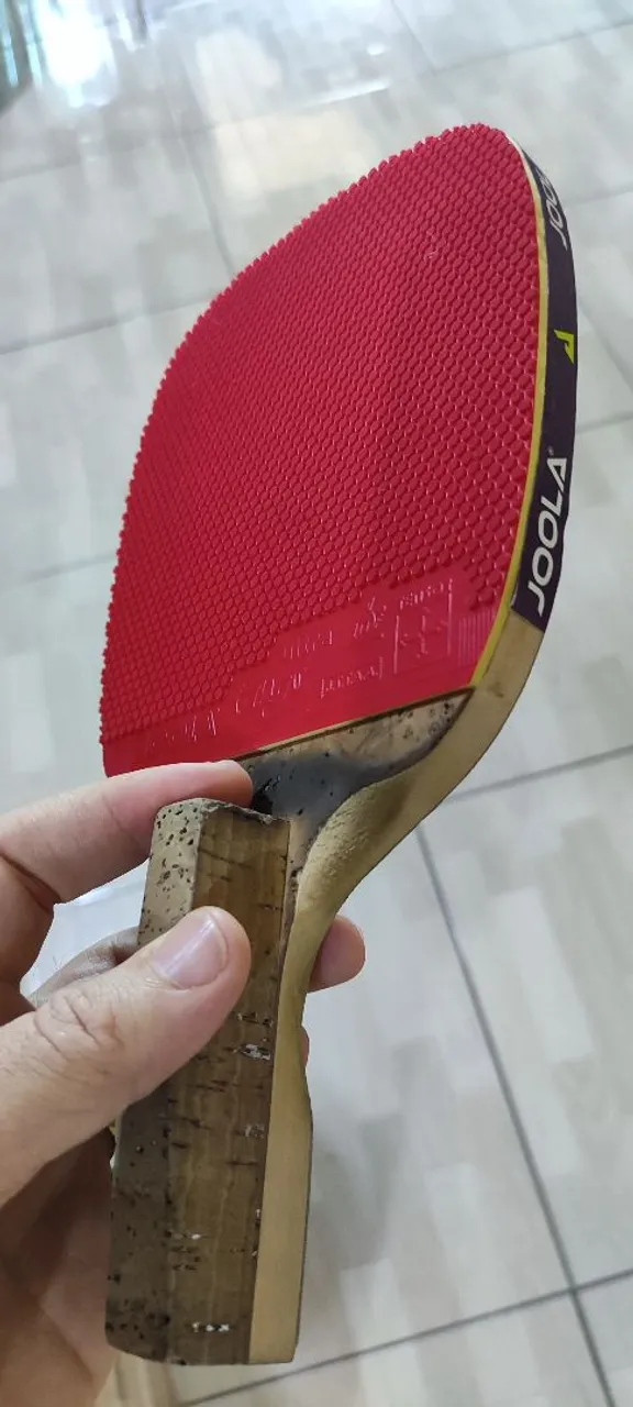 Raquete de Tênis de Mesa xiom Power hinoki com borracha joola tango pino curto 