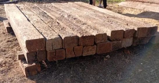 Dormentes de madeira de lei - Foto 4