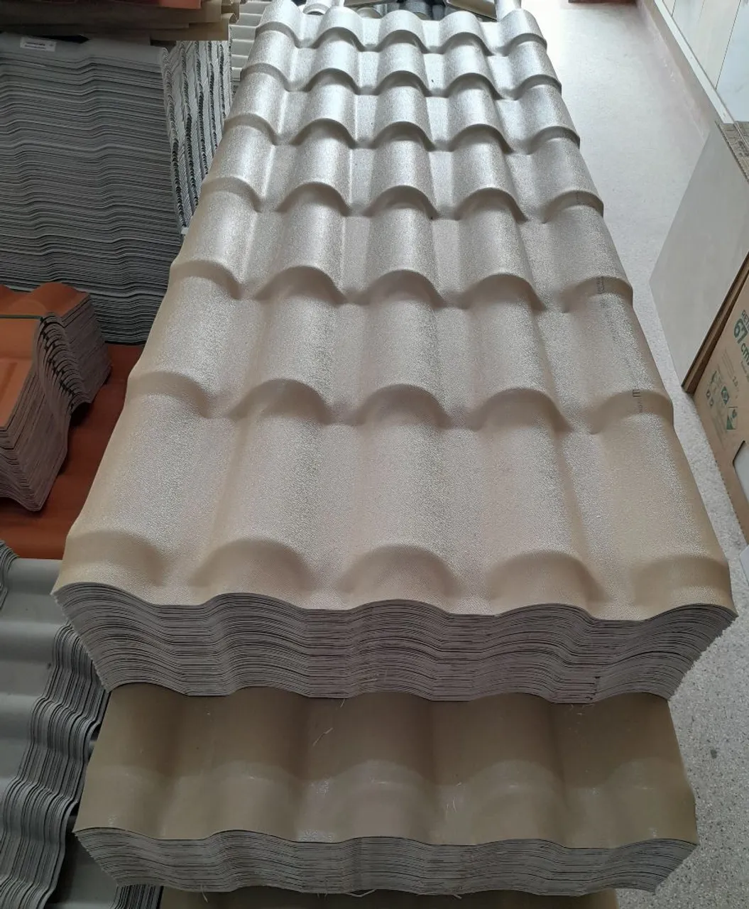 Telha pvc colonial Marfim 230x88