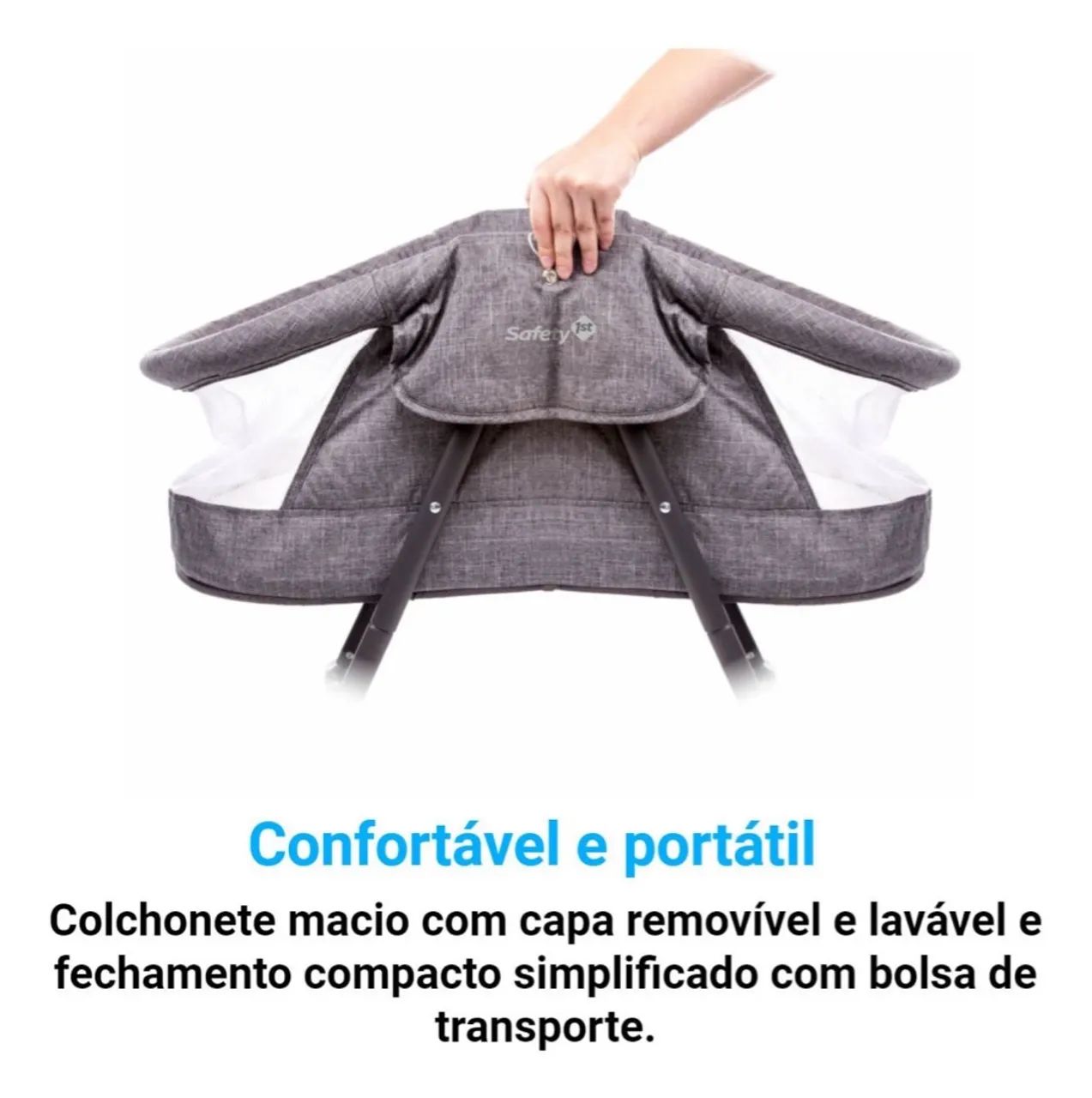 Berço portátil Dreamy Safety 1st NOVO - Foto 3