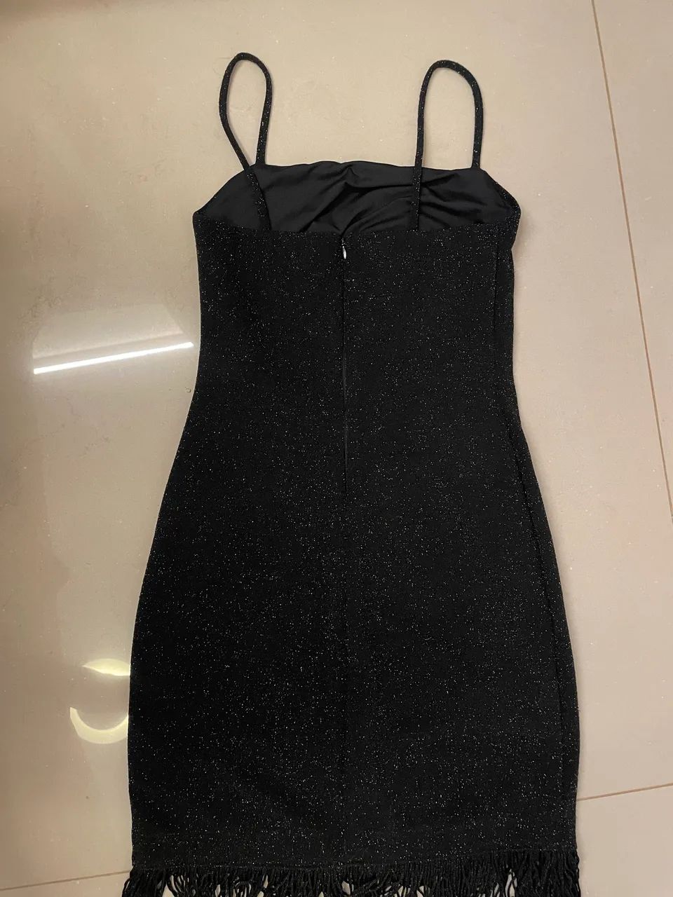 Vestido lurex com franjas  - Foto 2