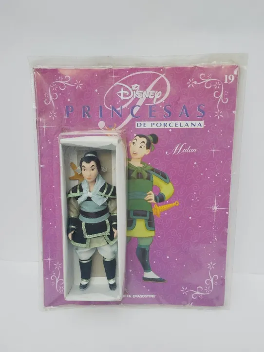 Bonequinha de Porcelana Mulan - Disney Princesas