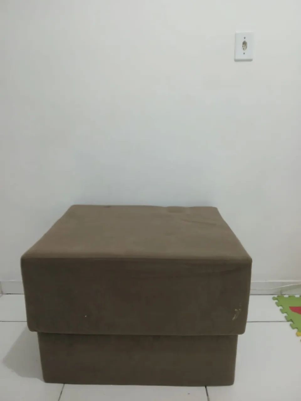 Puff para os pés grande complemento sofá 