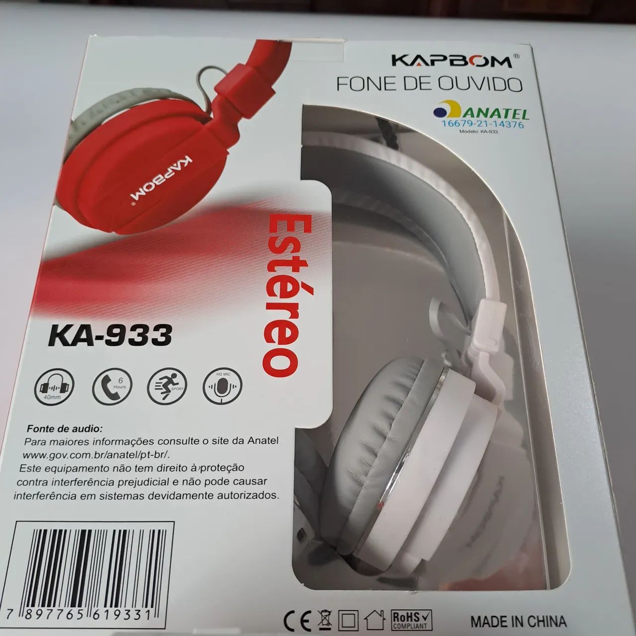 Fone de ouvido bluetooth Headset Kapbom - Foto 3