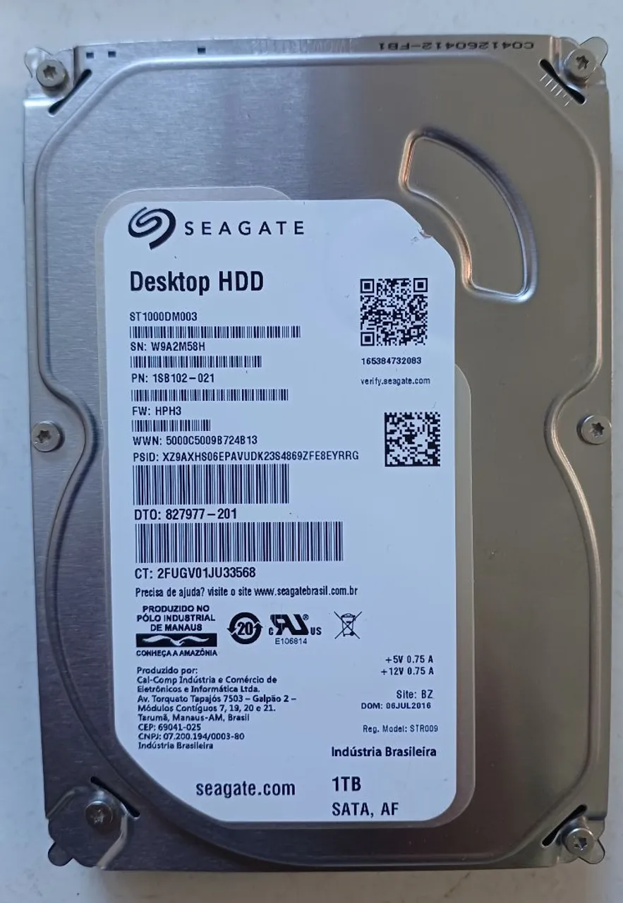 ❥❥2392❥❥ 12 Hds seagate 500gb 2.5 notebook cpu jogos - Armazenamento