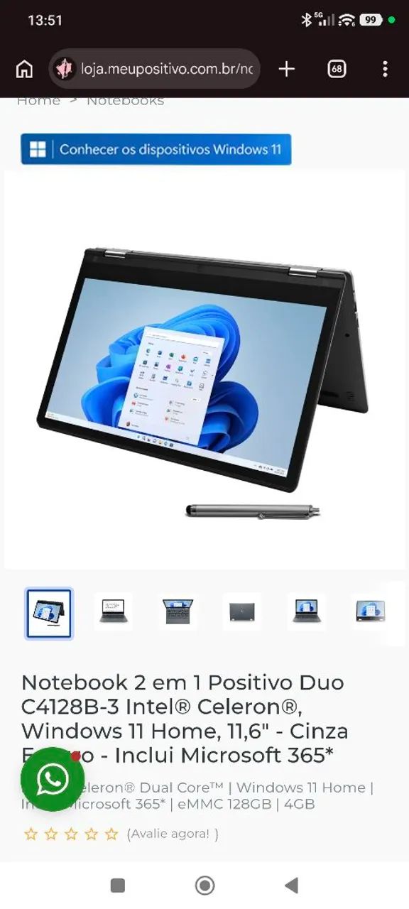 Notebook 2 em 1 Positivo - Foto 4