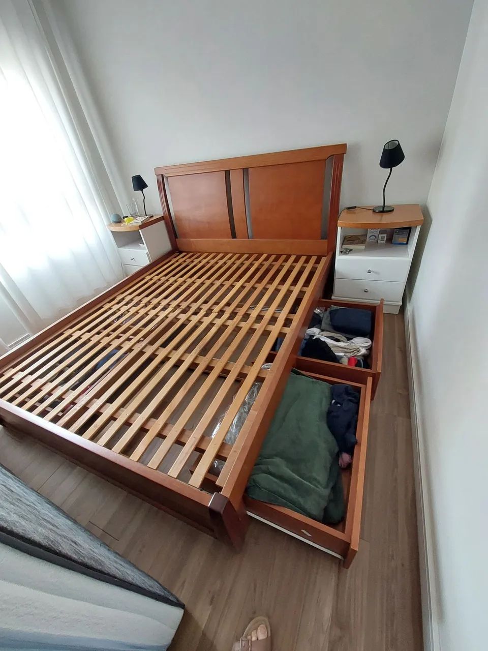 CAMA QUEEN  MADEIRA MACIÇA - Foto 4