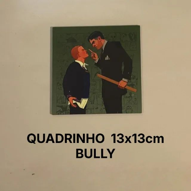 Quadro MDF Bully (13x13cm)