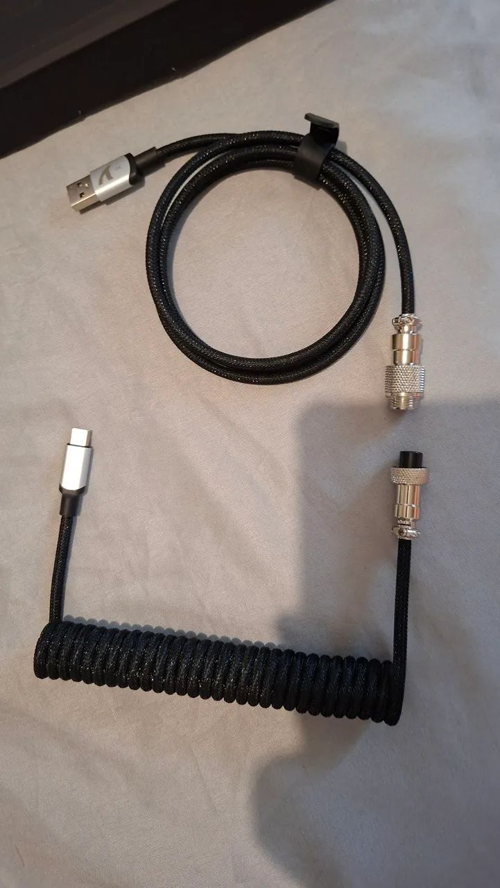 Cabo coiled para teclado mecânico - Attack Shark - Foto 4