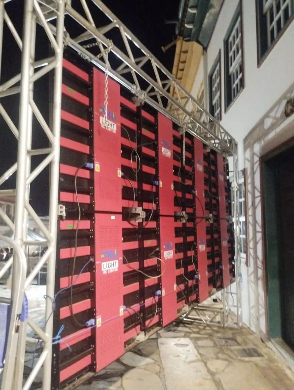 LED panel dimensions 3x2, total panel area is 6 square meters