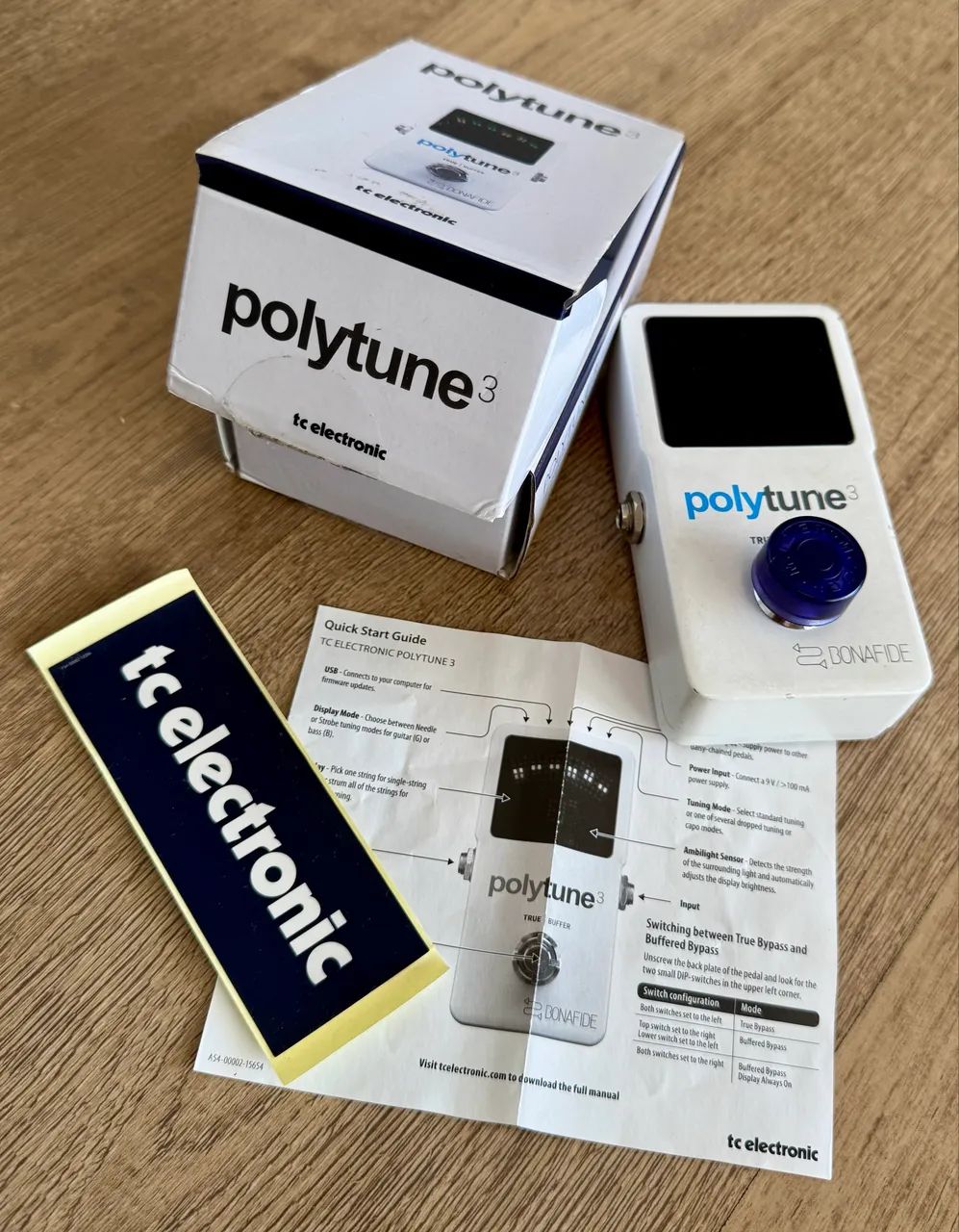 Pedal tc electronic Politune 3.  Afinador- Único dono - Foto 3