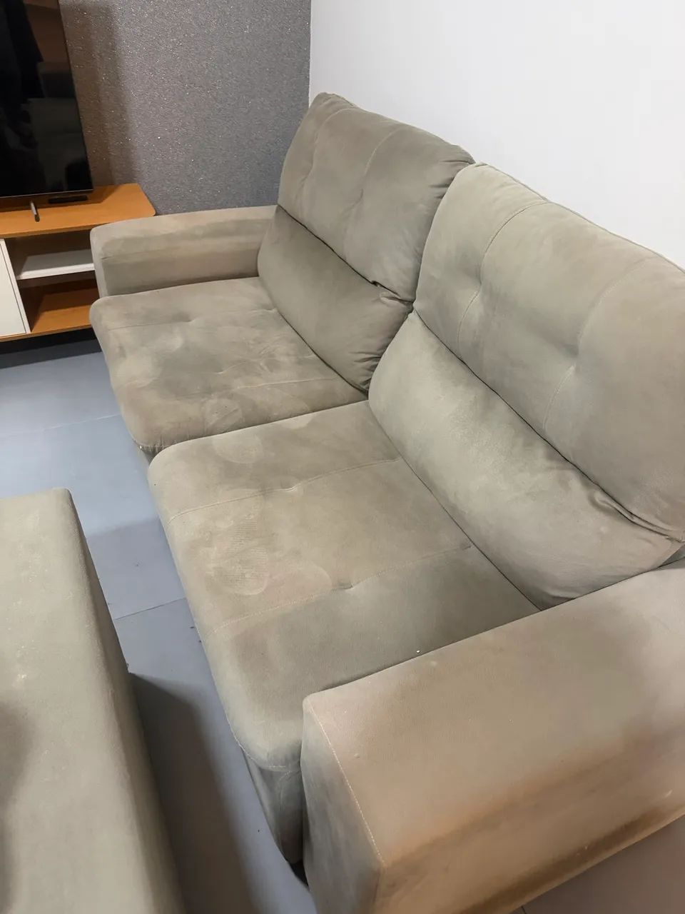 Sofá 2m 3 lugares retrátil e reclinável 
