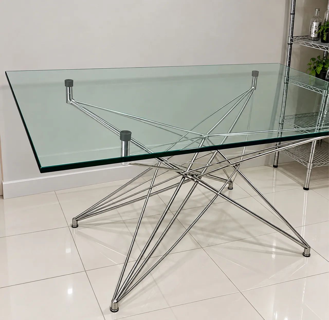 Mesa com tampo de vidro  - Foto 2