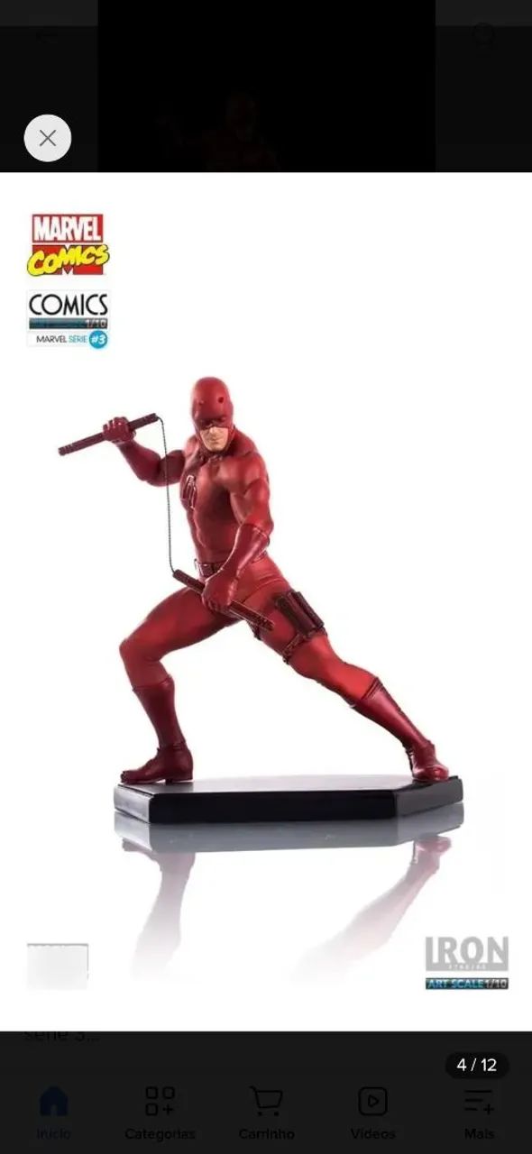 Demolidor comics art scale 1/10 - regular