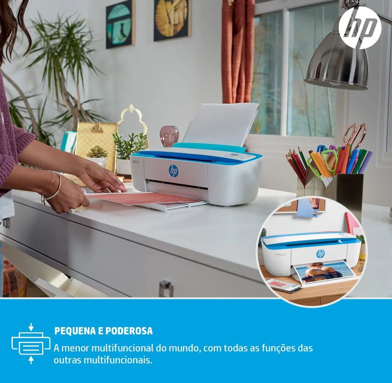 Impressora multifuncional jato de tinta HP 3776 - Foto 3