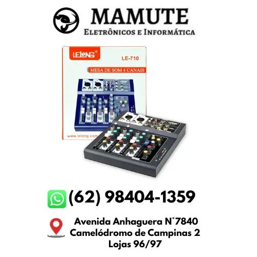 Mesa De Som 4 Canais Lelong Le-710 Usb/bluetooth Mp3 Player