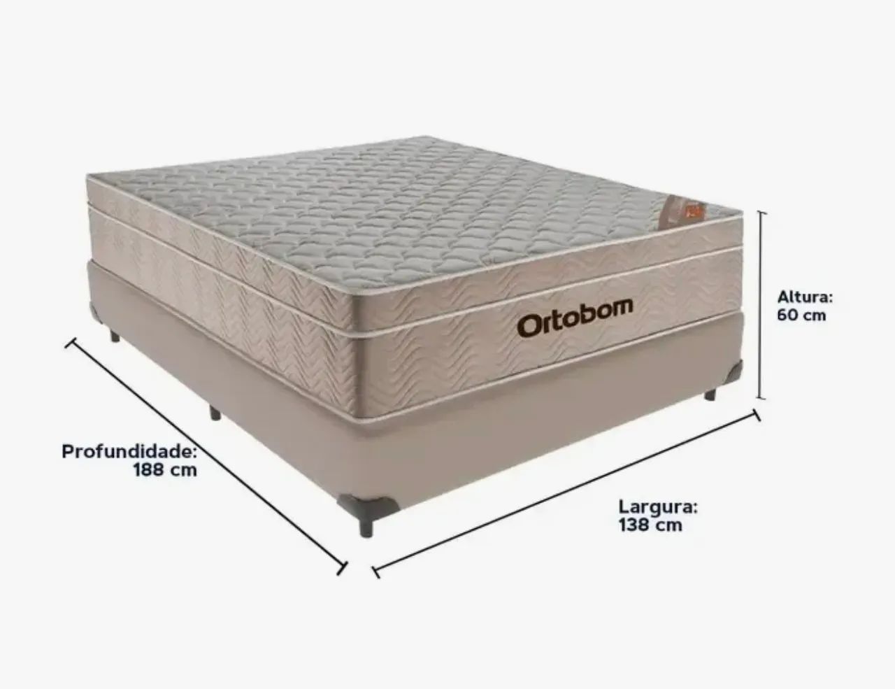 Cama box com colchão  - Foto 4