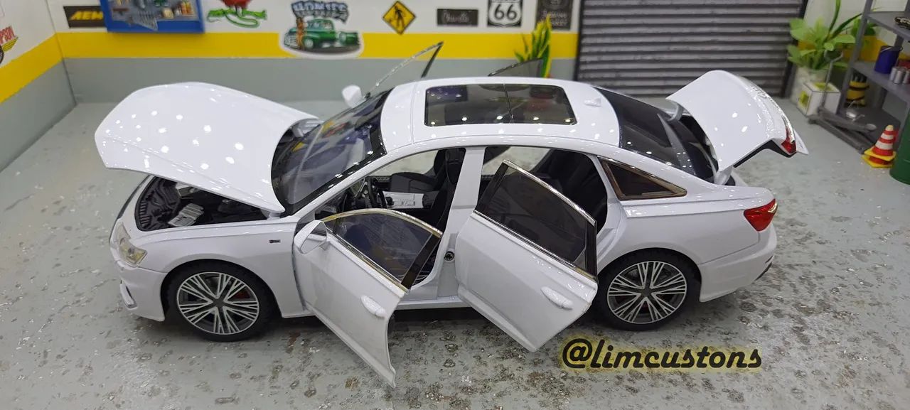 Miniatura 1:18 Audi A6 Branco pérola -  - Foto 3