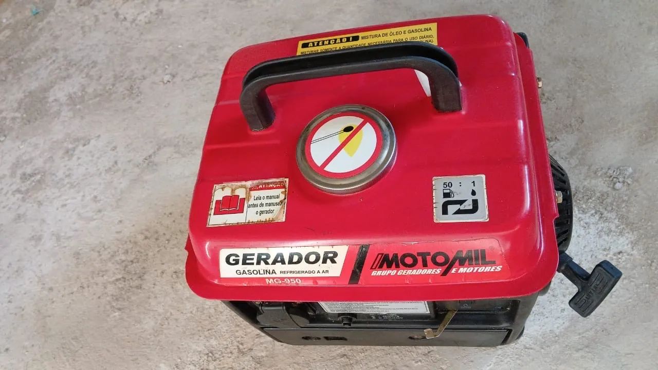 Gerador Motomil MG-950 a Gasolina - Portátil e Econômico - Foto 3